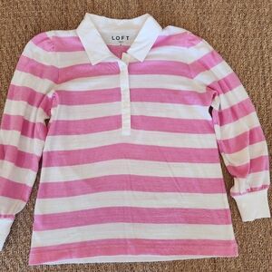 LOFT Womens long sleeve knit shirt